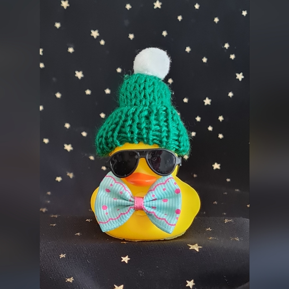 Dapper TEAL Polka Dot Bow Tie Duck Duck Jeep